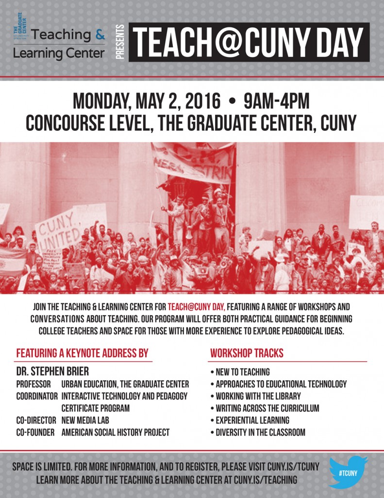 Register for Teach@CUNY Day – The Teaching and Learning Center